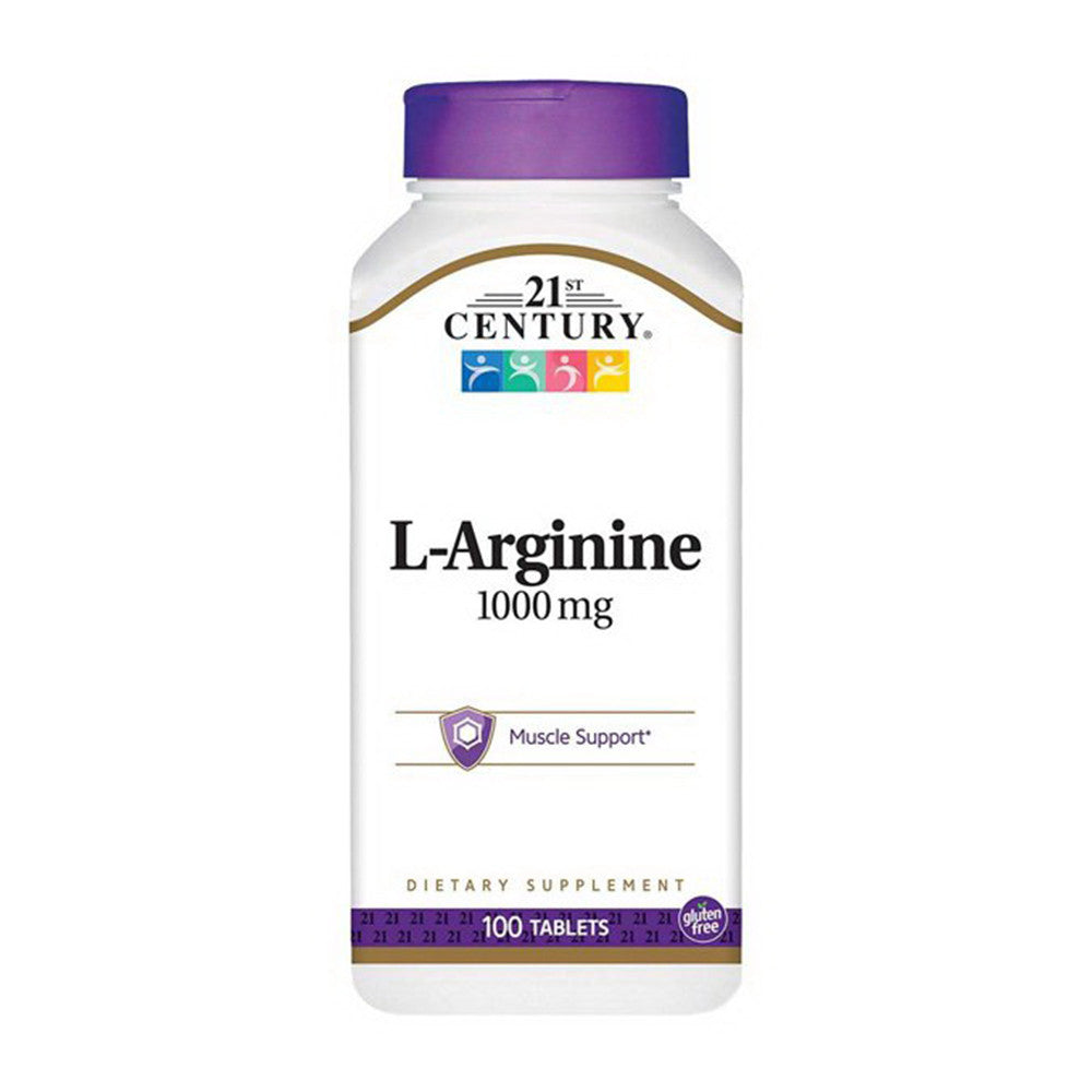 21St Century L-Arginine 1000Mg Maximum Strength Tablets - 100 Ea